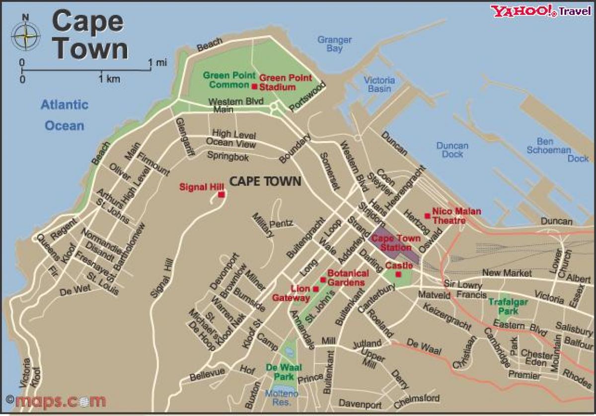 byen Cape Town kort viewer