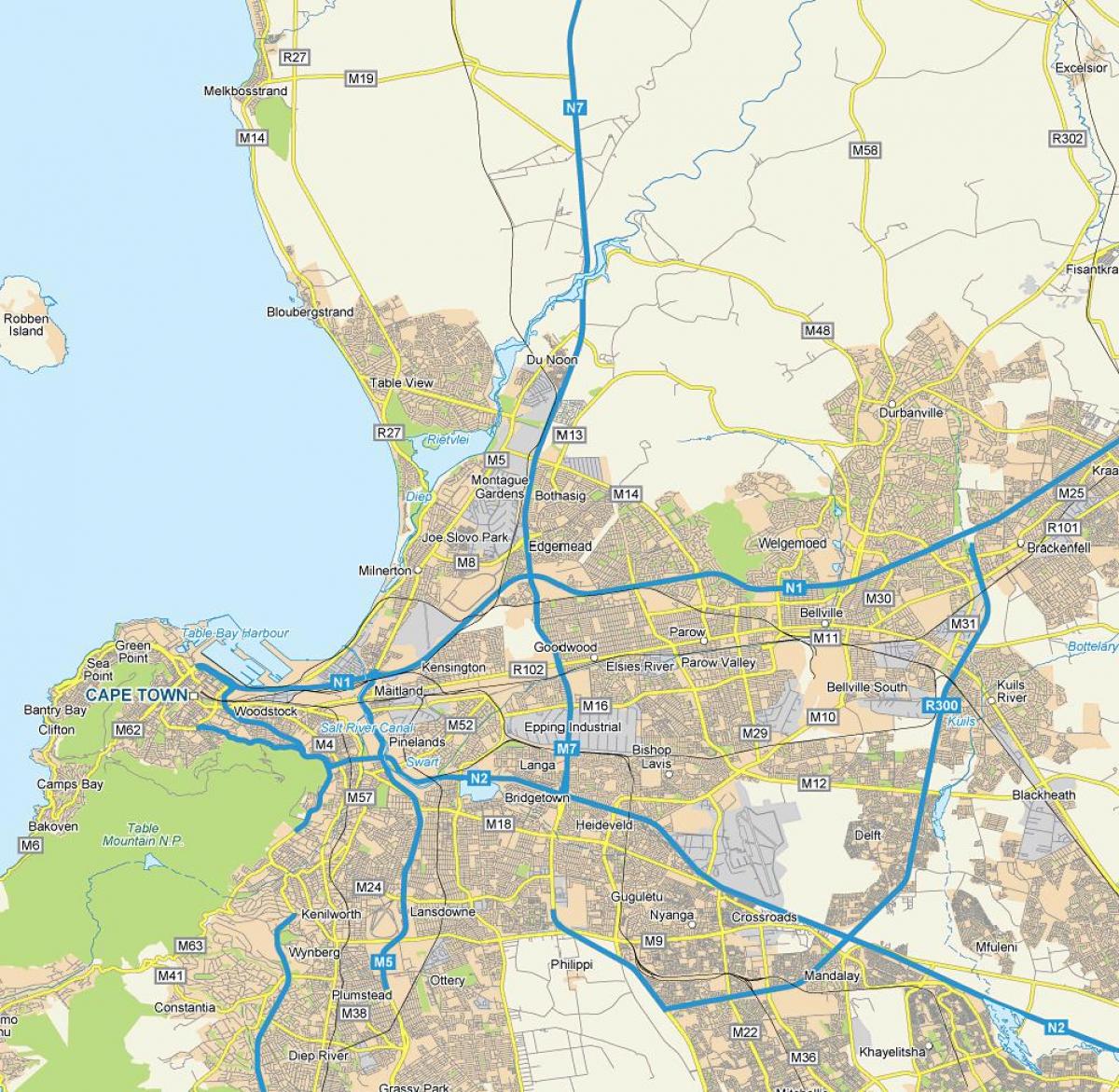 kort over edgemead Cape Town