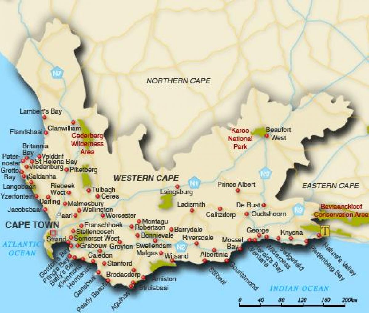 western cape strande kort