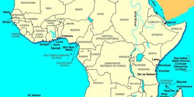 Cape of africa kort