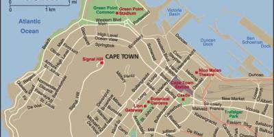 Byen Cape Town kort viewer