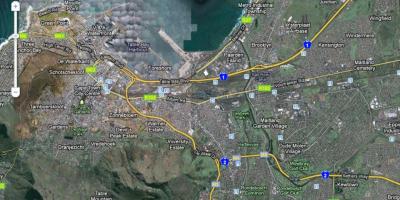 Kort over Cape Town satellit