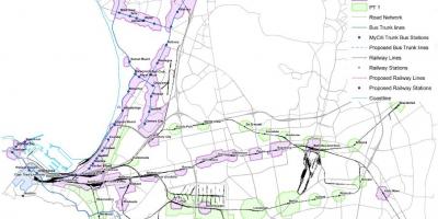 Kort over Cape Town zoneinddeling