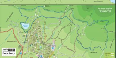 Kirstenbosch botaniske have kort