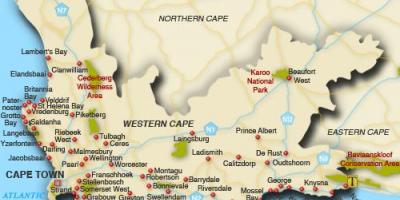 Western cape strande kort
