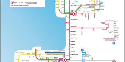 Cape Town myciti bus rute kort