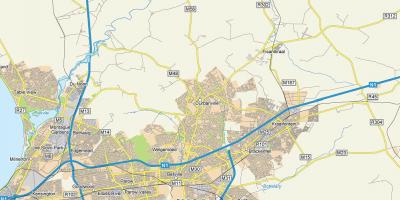 Kort over uitzicht durbanville